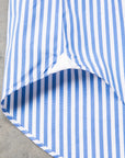 Finamore Tokyo Fit Collo Sergio Bengal Stripe Shirt Blu Medio
