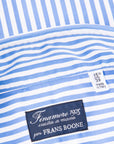 Finamore Tokyo Fit Collo Sergio Bengal Stripe Shirt Blu Medio