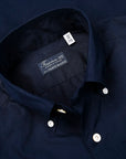 Finamore Tokyo Shirt Lucio Collar Alumo Poplin Navy