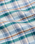 Finamore Gaeta Fit Collo Sergio Flannel Green Plaid