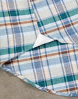 Finamore Gaeta Fit Collo Sergio Flannel Green Plaid