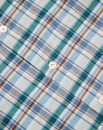 Finamore Gaeta Fit Collo Sergio Flannel Green Plaid