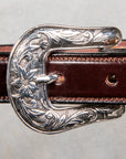 Tory Leather x Frans Boone Western Bridle Leather Belt 1″ Havana