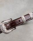 Tory Leather x Frans Boone Western Bridle Leather Belt 1″ Havana