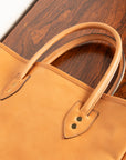 Croots Vegetable Tanned Leather Field Tote Natural