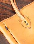 Croots Vegetable Tanned Leather Field Tote Natural