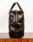 Croots Bridle Leather Traveller Dark Havana Bag