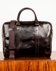 Croots Bridle Leather Traveller Dark Havana Bag