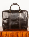 Croots Bridle Leather Traveller Dark Havana Bag