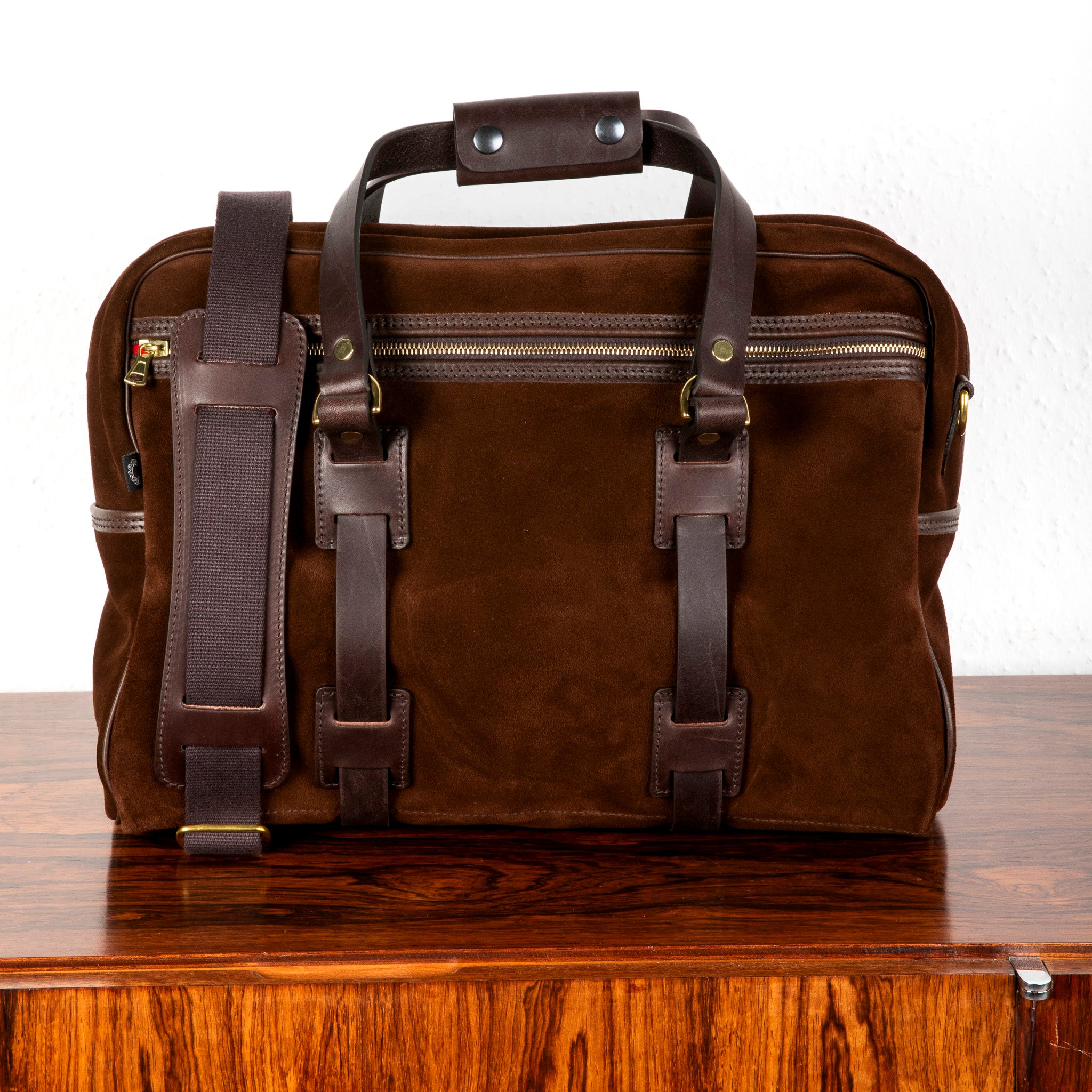 Croots Suede Traveller Bag Brown – Frans Boone Store