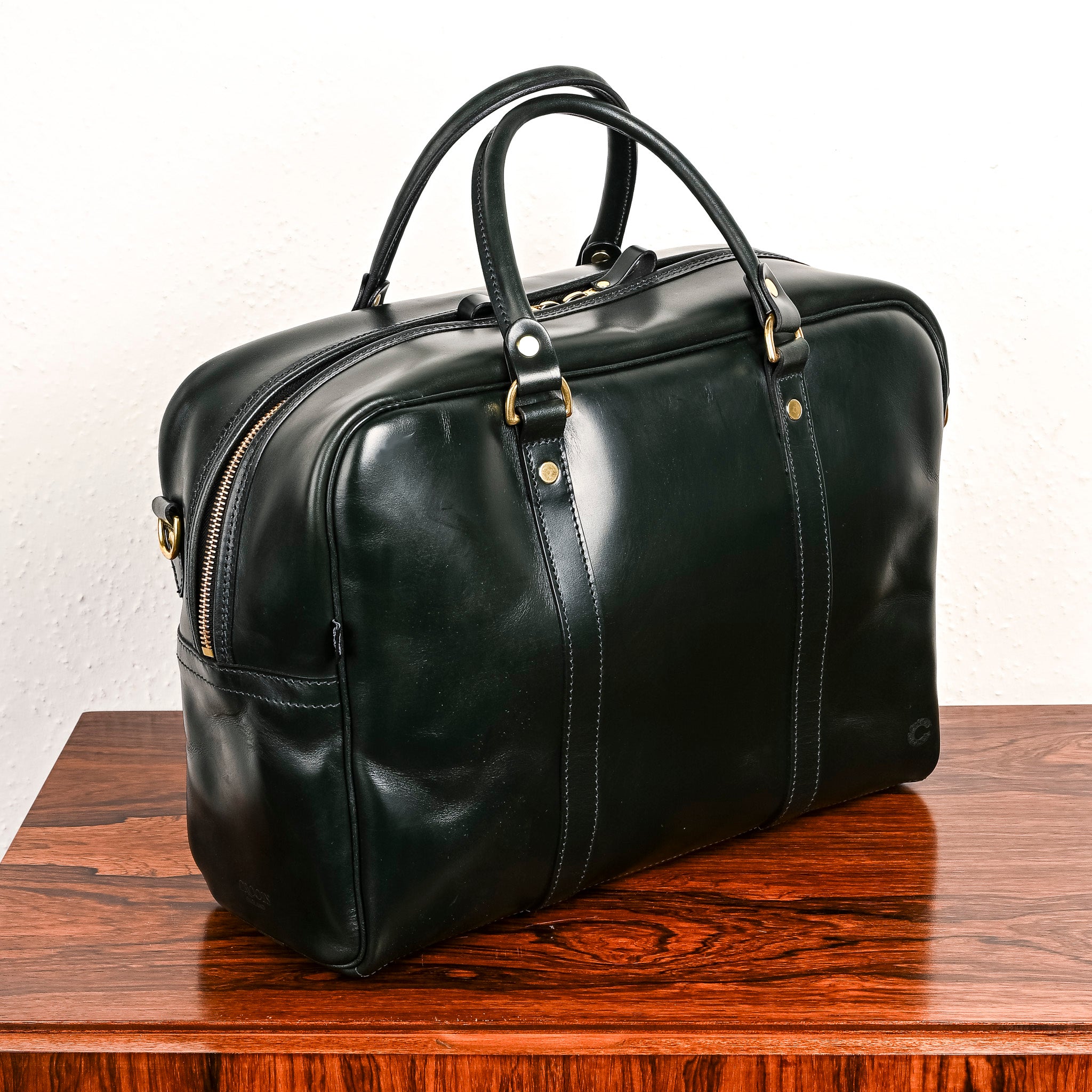 Croots Bridle Leather Traveller Racing Green Bag – Frans Boone Store