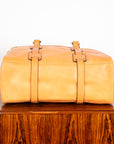 Croots Vegetable Tanned Leather Traveller Bag Natural
