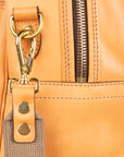 Croots Vegetable Tanned Leather Traveller Bag Natural