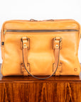 Croots Vegetable Tanned Leather Traveller Bag Natural