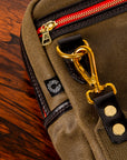 Croots Vintage Canvas Traveller Bag Olive