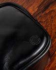 Croots Malton Bridle Leather Wash Bag Black