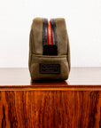 Croots Vintage Canvas Wash bag Olive