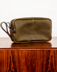 Croots Vintage Canvas Wash bag Olive