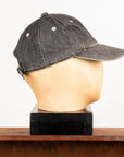 Fullcount Baseball Cap Denim Washed Black "F"
