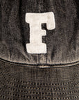 Fullcount Baseball Cap Denim Washed Black "F"