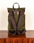 Croots Lightweight Waxed Rucksack Green
