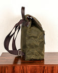 Croots Lightweight Waxed Rucksack Green