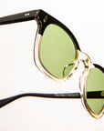 The Real McCoy's Wellington Black & White Sunglasses
