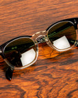 The Real McCoy's Wellington Black & White Sunglasses
