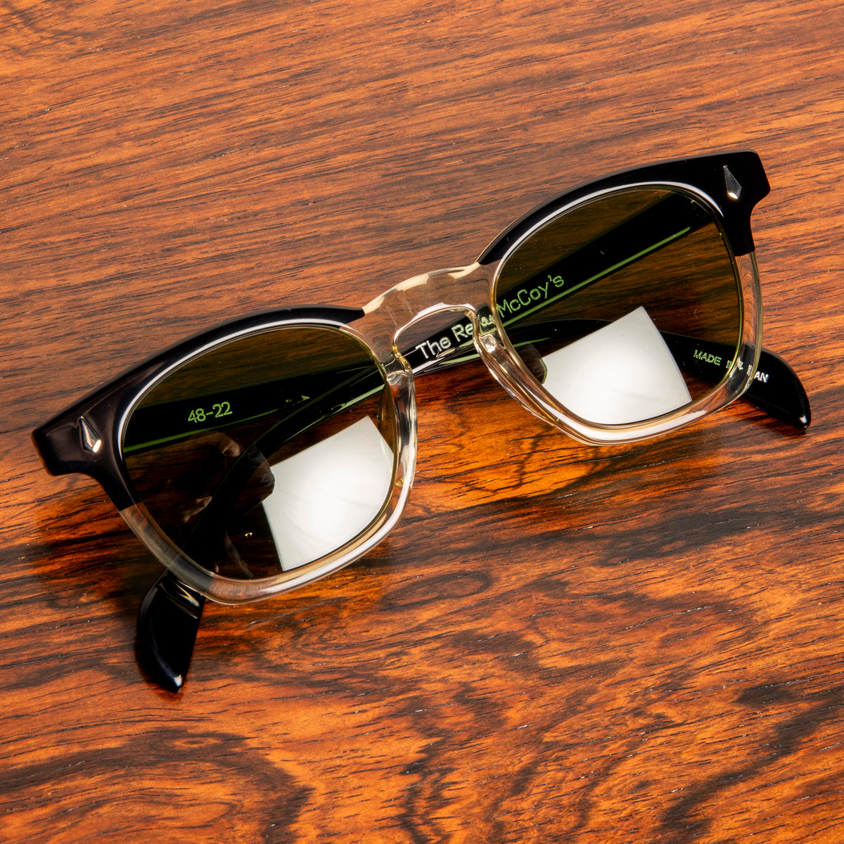 The Real McCoy's Wellington Black & White Sunglasses – Frans