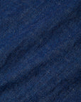 Close-up of blue fabric texture