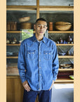 OrSlow Denim Western Shirt Used Wash