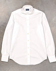 Finamore Tokyo Shirt Sergio Collar White Alumo Poplin