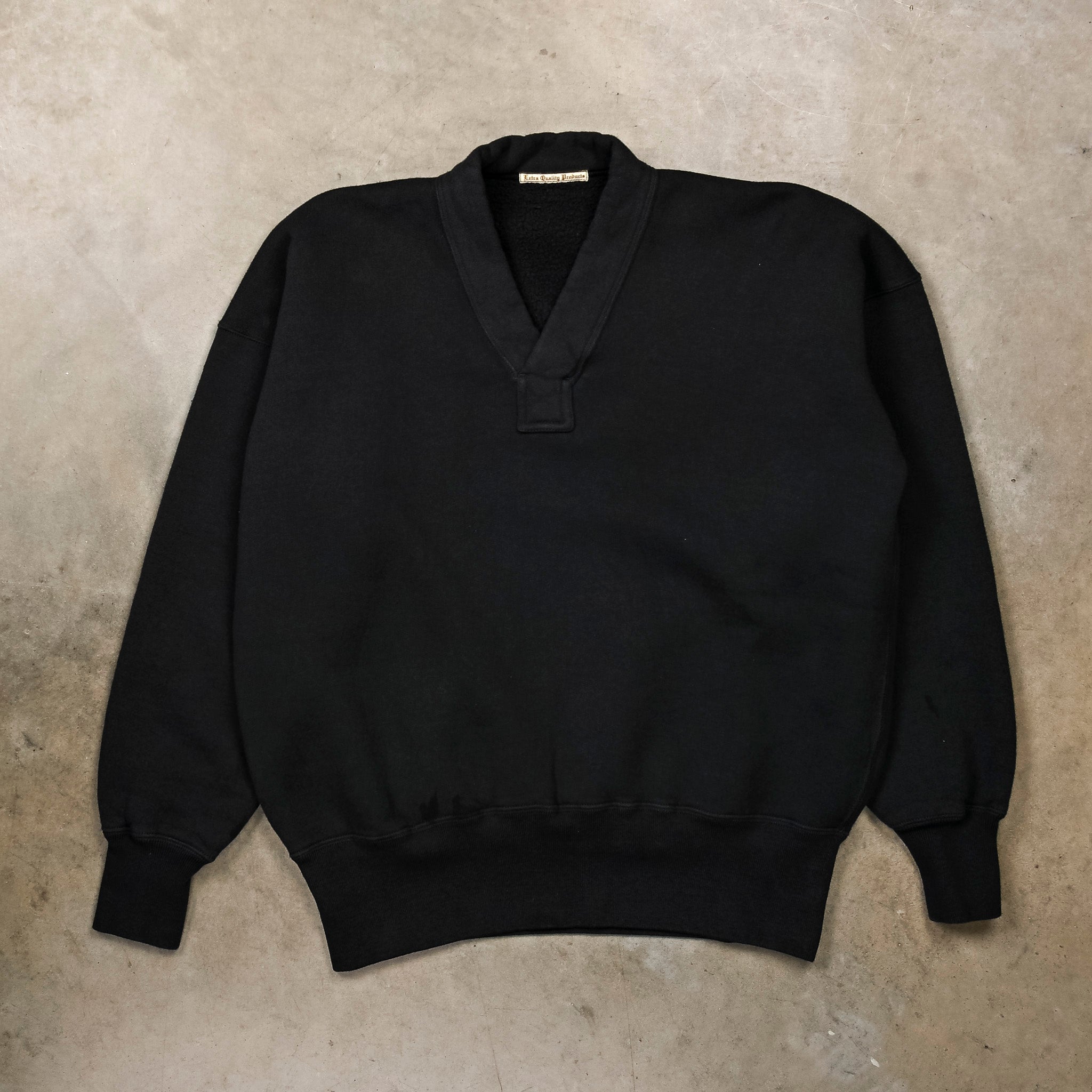 Olde Homesteader Extra Cotton Fleece Y-Neck Olde Workers Black
