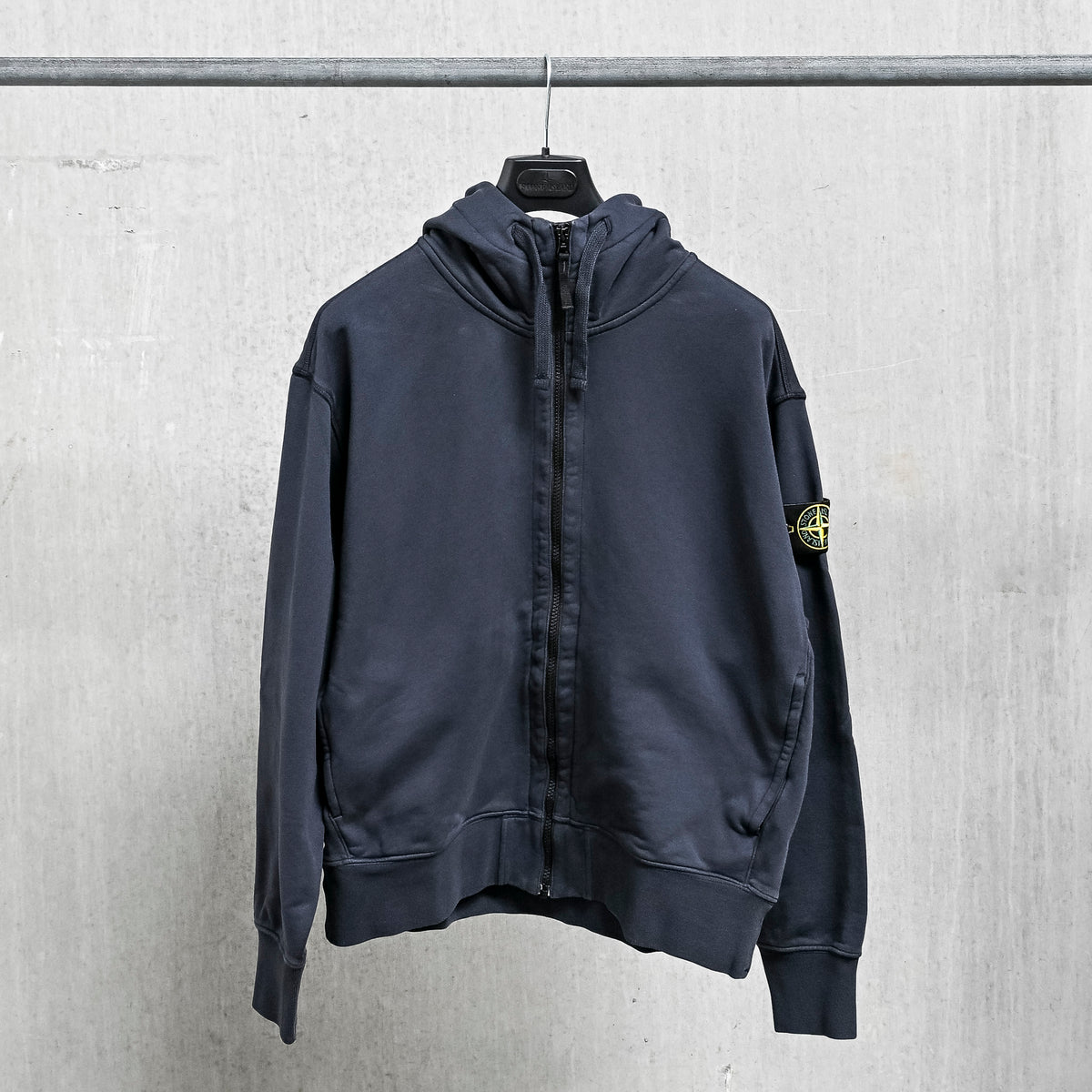 Stone Island Zip-up Hoodie Oversized-fit Blue Navy – Frans Boone Store