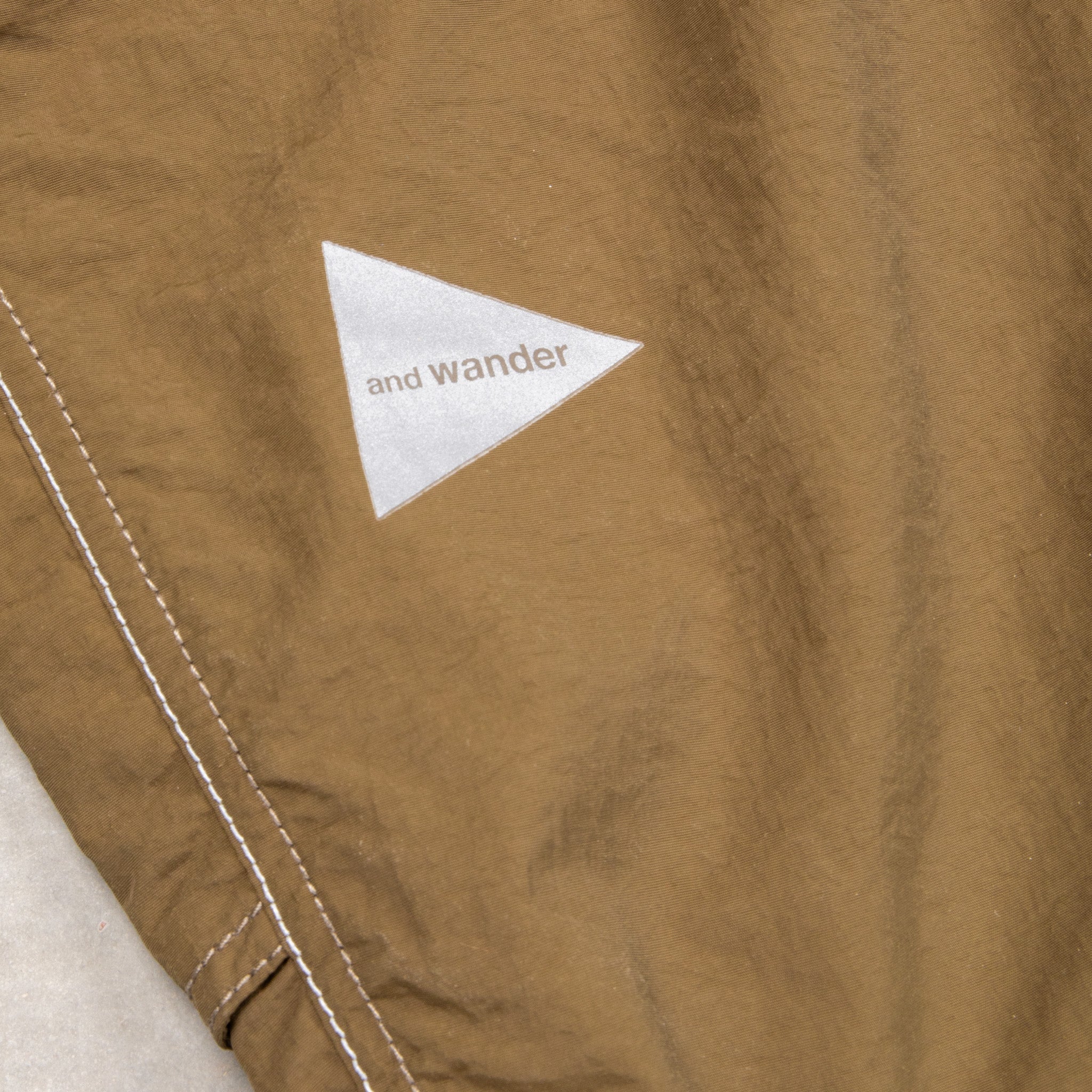 And Wander NY Taffeta 2-Way Pants D.Khaki