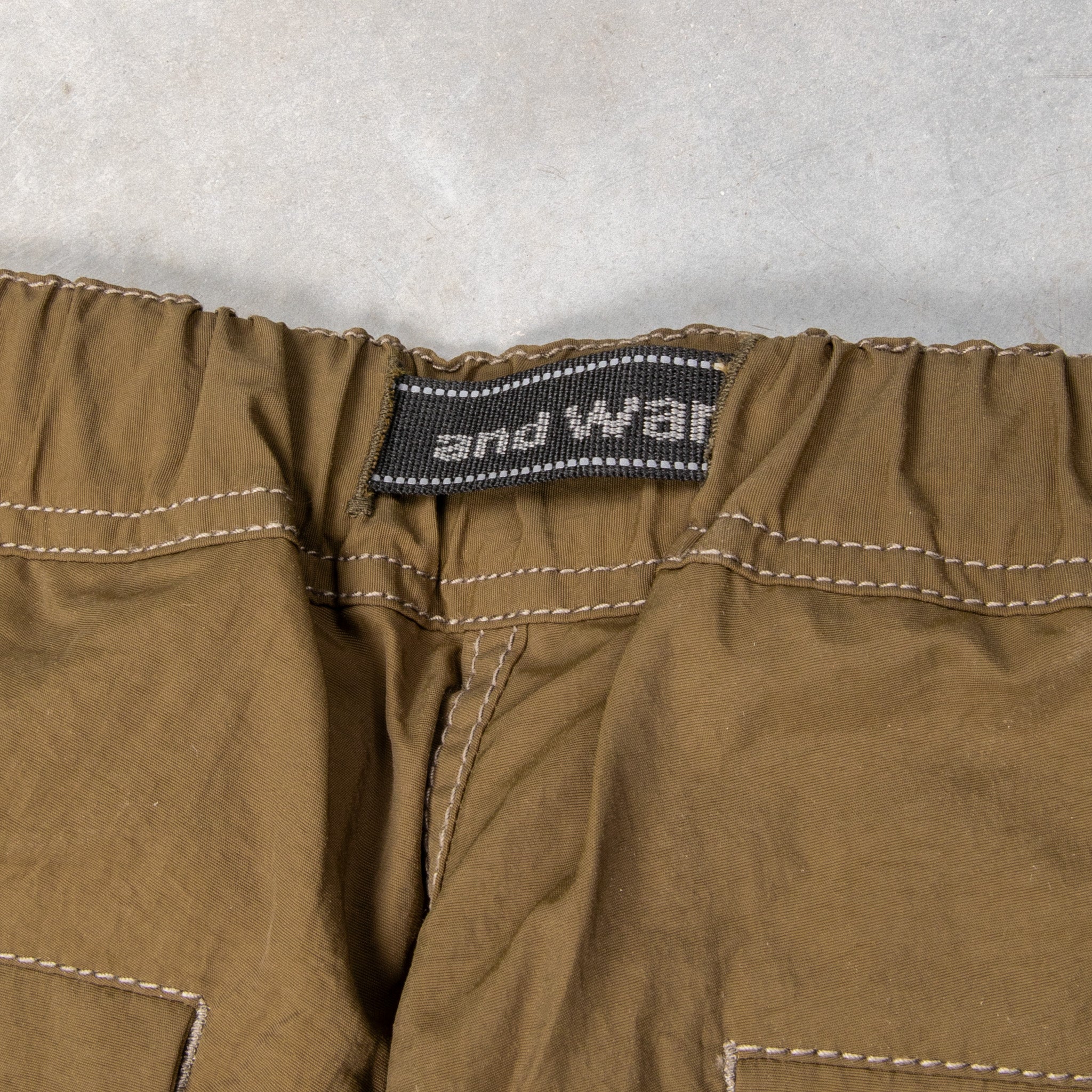 And Wander NY Taffeta 2-Way Pants D.Khaki