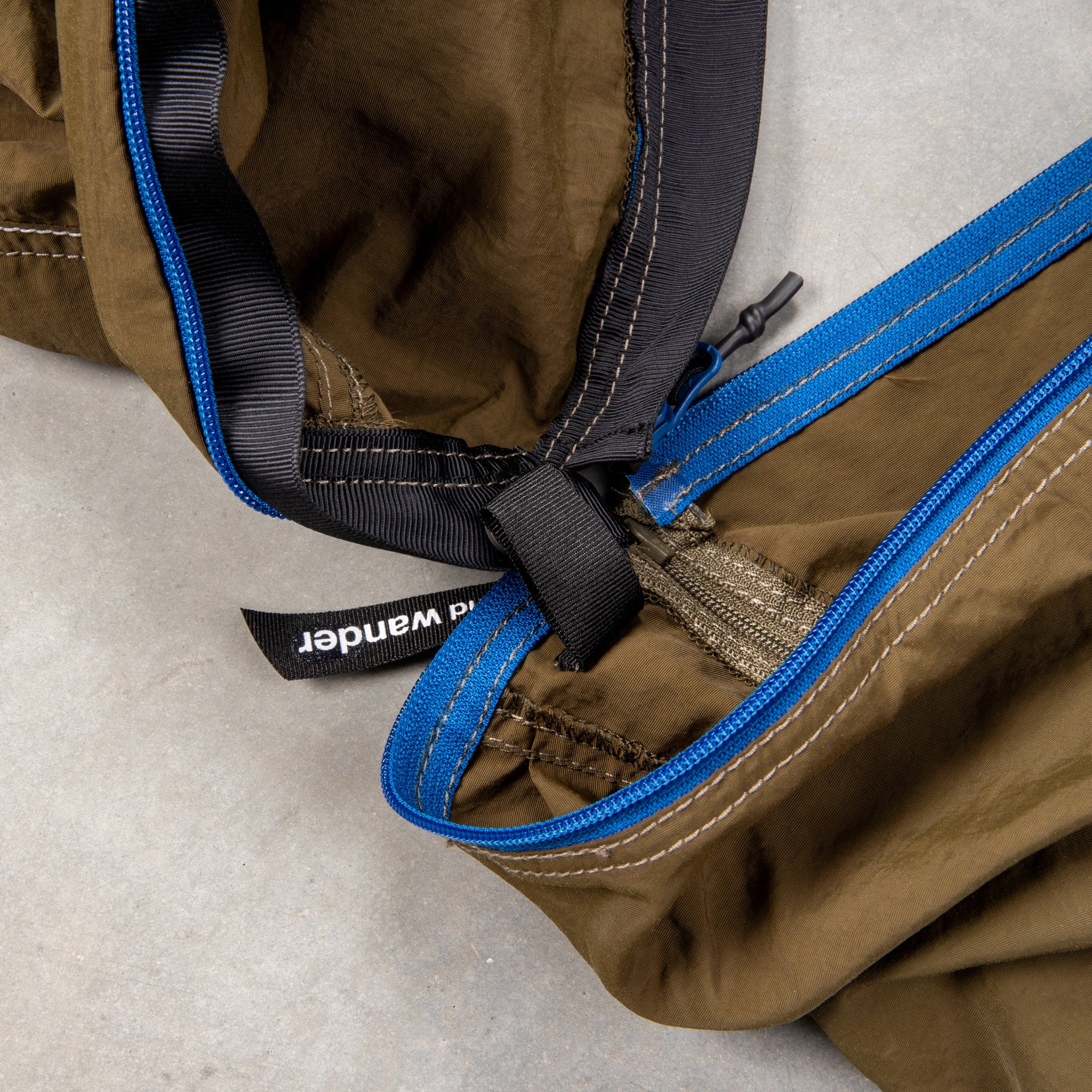 And Wander NY Taffeta 2-Way Pants D.Khaki