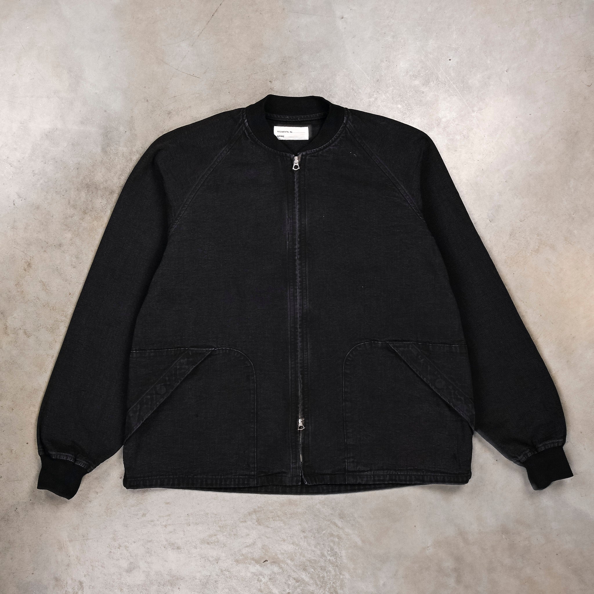 Chimala Canvas Zipup Jacket Sulfur Dyed Black – Frans Boone Store