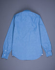 Finamore Gaeta Fit Collo Sergio Chambray Blu Scuro