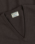 William Lockie Oxton Cashmere V-Neck Scout