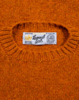 Laurence J. Smith  Super soft Seamless Crew Neck Pullover Vintage Orange