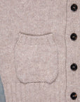 William Lockie x Frans Boone Alain 3-Pocket Cardigan Lambswool Cobble