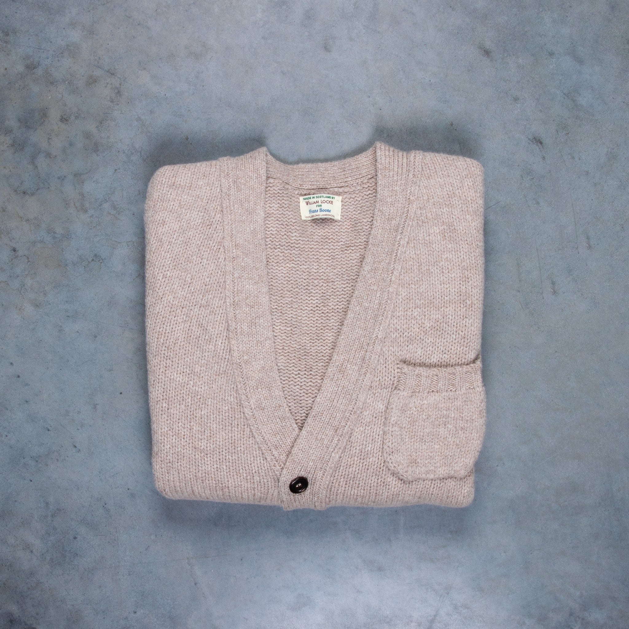 William Lockie x Frans Boone Alain 3-Pocket Cardigan Lambswool