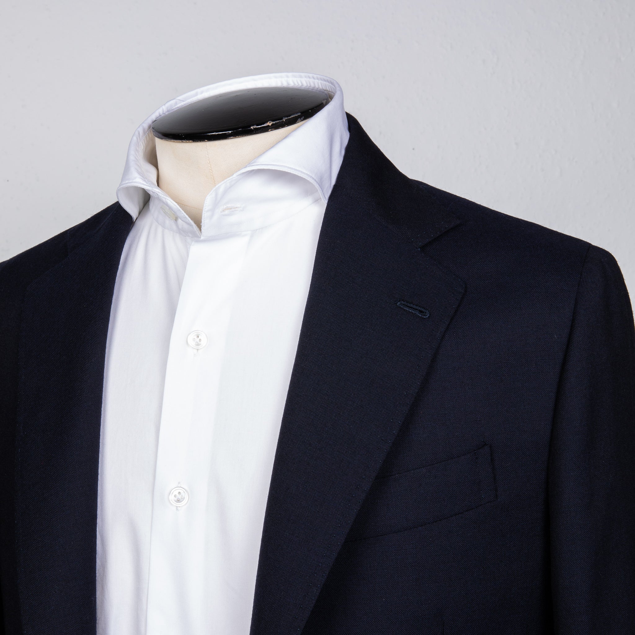 De Petrillo x Frans Boone Possilipo Jacket Fox Flannel Navy Blue