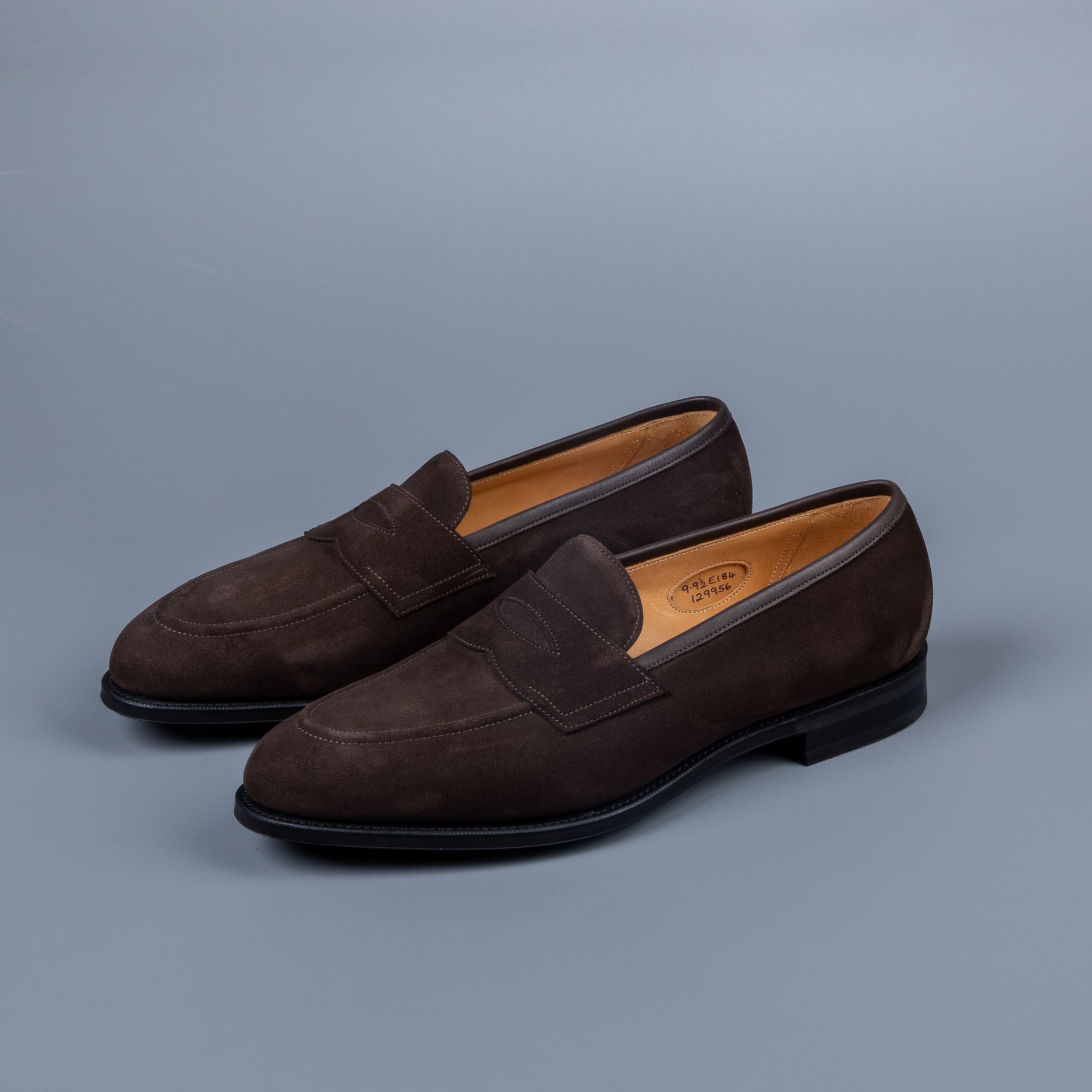 Edward Green Piccadilly Espresso Suede on R1 Sole Frans Boone Store