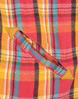 Remi Relief twill checked wide shirt red