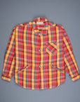 Remi Relief twill checked wide shirt red