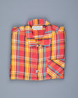 Remi Relief twill checked wide shirt red