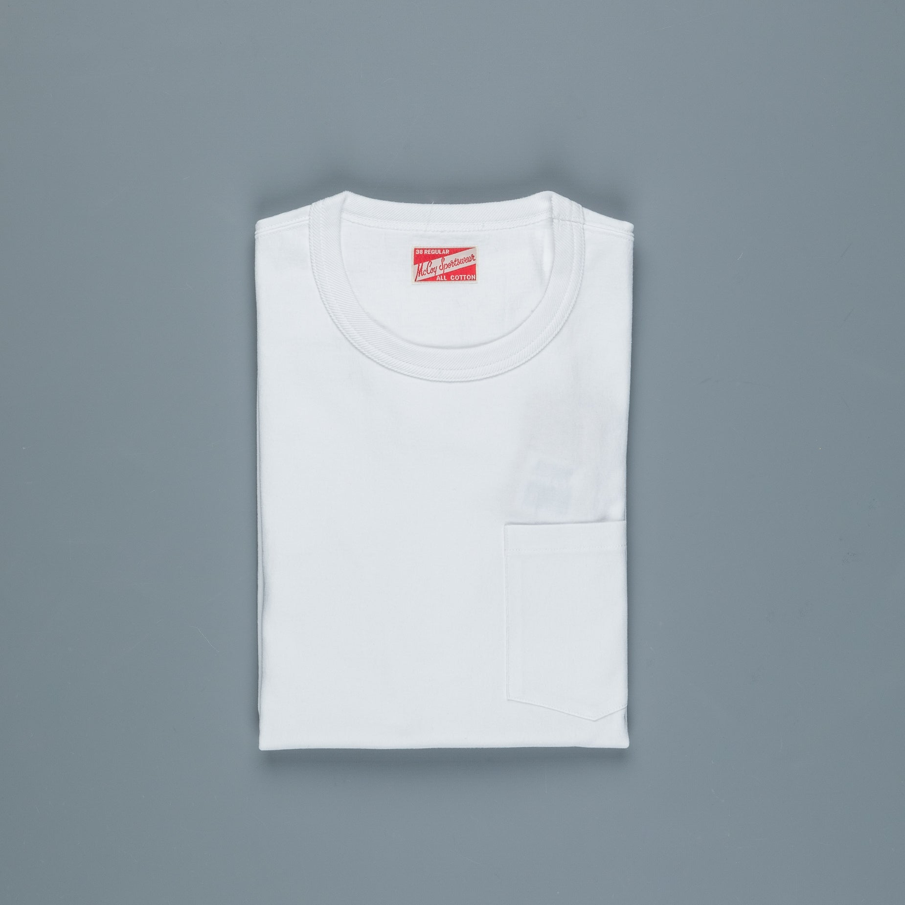 The Real McCoy&#39;s LS Pocket Tee White