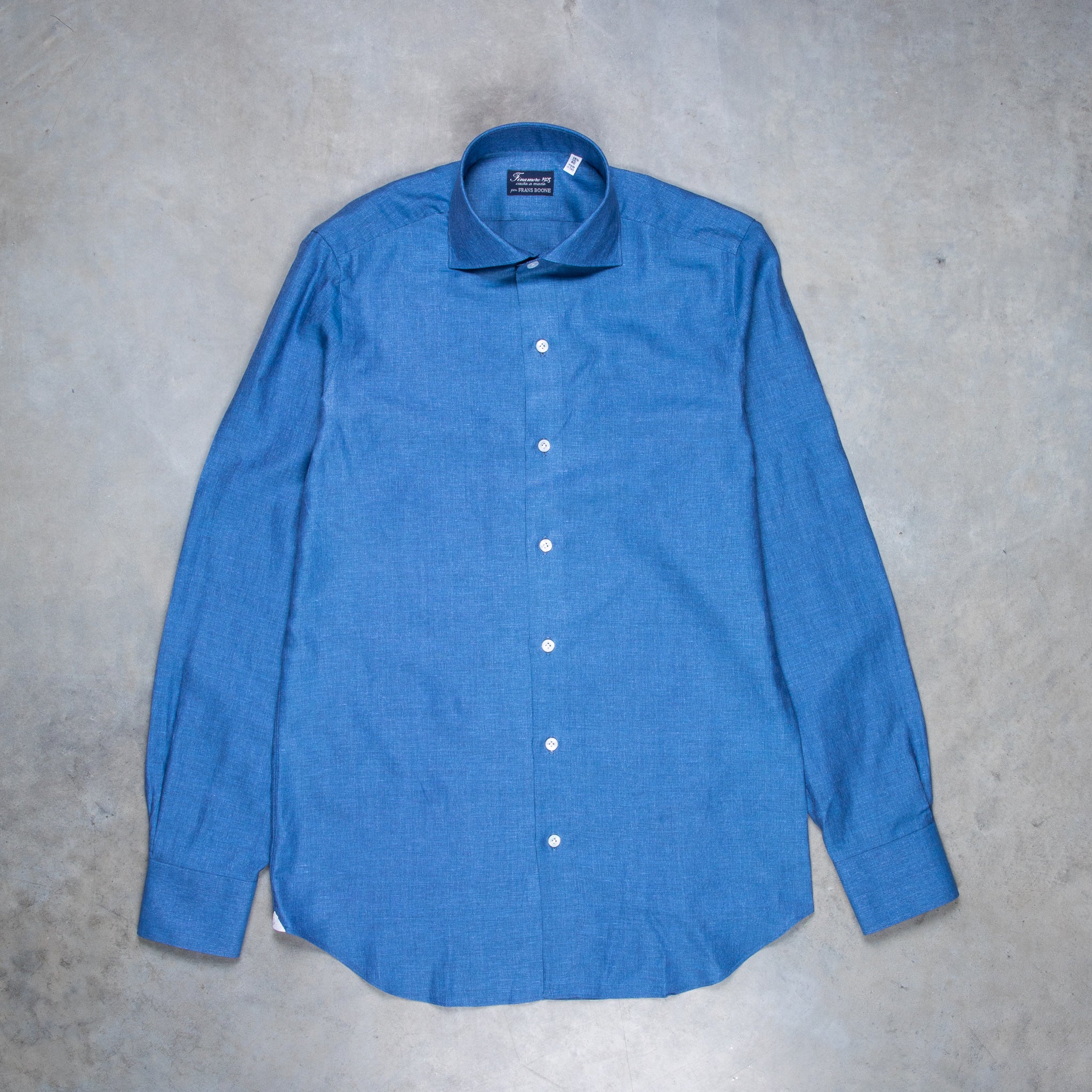 ANSNAM river別注 CARLO RIVA Big shirt Brown cashmere cotton